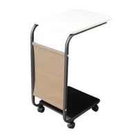 طاولة متحركة للتقديم والخدمة دورين مع جيب تخزين جا...