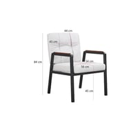 كرسي جلوس مفرد - رمادي فاتح