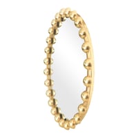 مرايا دائرية مع إطار ذهبي جميل
