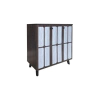 دولاب احذية خشب ماليزي 3 درفة 4 ادوار -بني ورصاصي