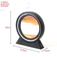 إضاءة ليد مع لوحة زجاج بتصميم الرمال المتحركة