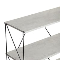 رفوف ستاند خشب ماليزي تصميم مفتوح 6 ادوار لون رماد...