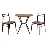 طاولة طعام لشخصين خشب 2 كراسي مقاس 75*75*75 سم