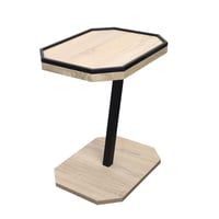 طقم طاولات خدمة خشب تركي متداخلة – 5 قطع لون بيج