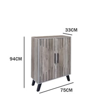 خزانة أحذية مودرن 4 أدوار – خشب ماليزي باللونين ال...