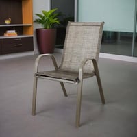 كرسي جلوس حديقة مودرن وأنيق بيج غامق