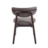 طاولة طعام رخام بشكل دائري 8 مقاعد - بني