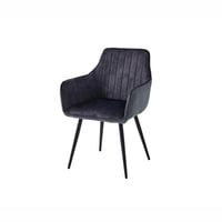 كرسي مفرد للجلوس قماش - رمادي غامق