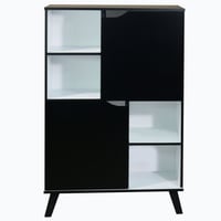 وحدة تخزين ادراج 4 دور خشب ماليزي بابين لون ابيض و...