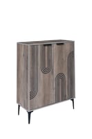 خزانة احذيه خشبية 2 باب 4 أدوار خشب ماليزي لون خشب...