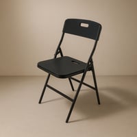 كرسي قابل للطي اسود