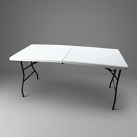 طاولات تقديم قابله للطي أبيض