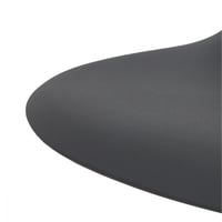 كرسي طاولة طعام بلاستيك بقاعدة خشب اسود