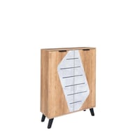 خزانة أحذية خشب ماليزي بابين 5 مستويات , خشبي ورصا...