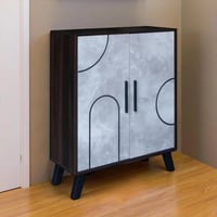 خزانة أحذية خشبية بابين 4 أرفف من خشب ماليزي – بني...