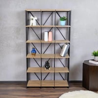 رف ديكور خشبي للمداخل 6 مستويات صناعة ماليزي لون خ...