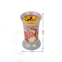 مبخرة سيراميك دائري لون رصاصي A0102