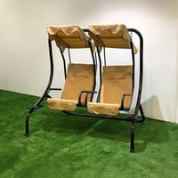 مرجيحة حديقة شخصين مع مظلة من القماش عالي الجودة م...