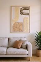 لوحة جدارية مودرن بتصميم بوهيمي مقاس 120×80 سم