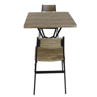 طاولة طعام خشب مع 2 كراسي مقاس 75*75*75 سم