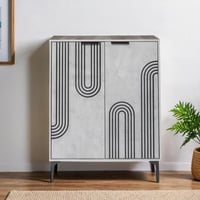 خزانة احذيه خشبية 2 باب 4 أدوار خشب ماليزي لون رما...