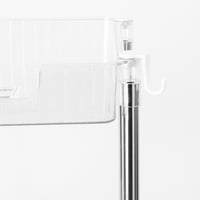 أرفف التخزين 4 أدوار بعجلات متحركة