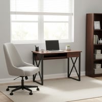 طاولة مكتب خشب مع درج تخزين مقاس 100 سم - بني