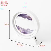 إضاءة ليد مع لوحة زجاج بتصميم الرمال المتحركة