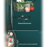 سلة دائرية للتخزين من الإكريليك مع عجلات 4 أدوار