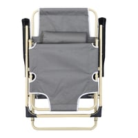 كرسي جلوس للشاطئ مريح وقابل للطي – لون رمادي أنيق