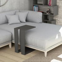 طاولة خدمه خشب موجو سي - لون رمادي