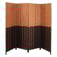 حواجز بارتشن من الخسف 4 اقسام لون بني غامق وبيج