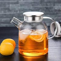 إبريق شاي زجاج البروسليكات , مقاوم للحرارة والبرود...