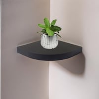 ارفف خشبية زاوية لون اسود مقاس 29*29 سم A_10_1