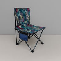 كرسي الشاطئ قابل للطي تصميم مزخرف