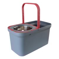 ممسحة ارضية دوارة 360 درجة ستيل مع دلو