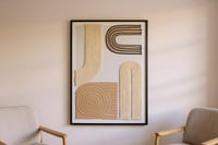 لوحة جدارية مودرن بتصميم بوهيمي مقاس 120×80 سم