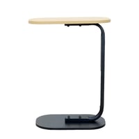 طاولة خدمة خشب أنيقة قاعدة بيضاوية ثابتة