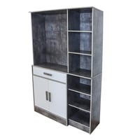 وحدة تخزين رفوف مع منظم أحذية و ستاند تعليق خشب ما...