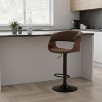 كرسي بار ( بستيم ) من القماش مع قاعدة حديد قابل لل...