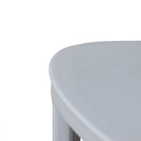 كرسي طاولة الطعام بلاستيك لون رمادي