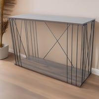 طاولة كونسول مداخل البيت خشب ماليزي لون بني