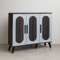 خزانة أحذية خشب ماليزي 5 أدوار 3 أبواب – بني غامق...