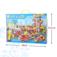 لعبة مكعبات اطفال سيارة اطفاء -F-03-01