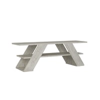 طاولة تلفزيون خشب من فارفالا مقاس 120 سم - ابيض عت...