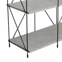 طاولة كونسول خشب ماليزي 3 ادوار - لون رمادي