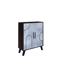 خزانة أحذية خشبية بابين 4 أرفف من خشب ماليزي – بني...