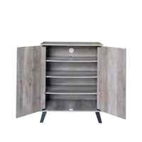 خزانة أحذية مودرن 4 أدوار – خشب ماليزي باللونين ال...