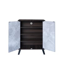 خزانة أحذية خشبية بابين 4 أرفف من خشب ماليزي – بني...