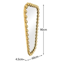 مرايات جدارية كلاسيك بإطار ذهبي